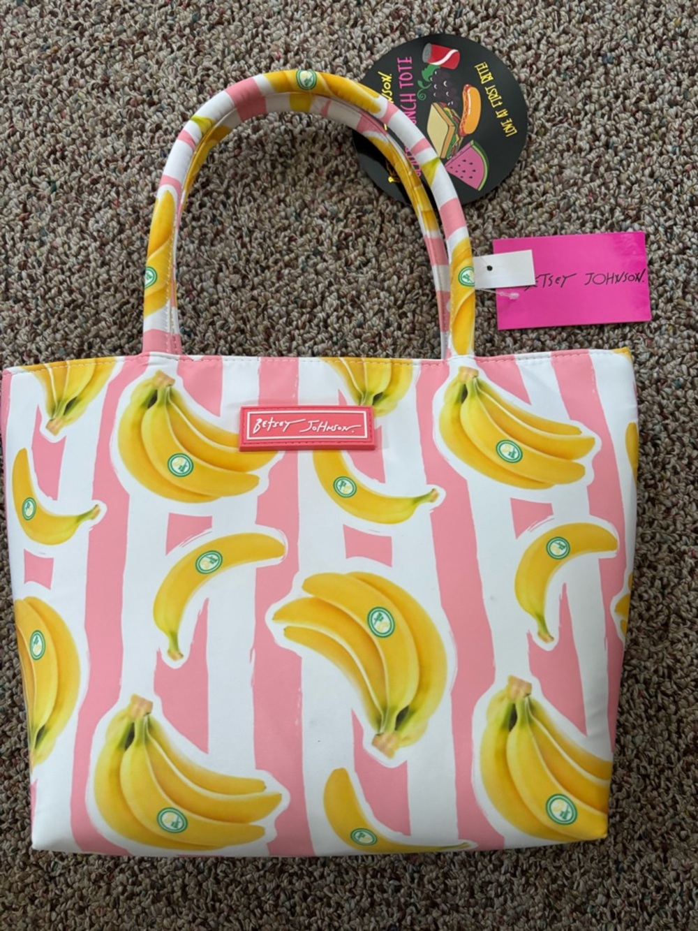 Betsy Johnson insulated lunch tote